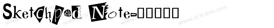 Sketchpad Note字体转换